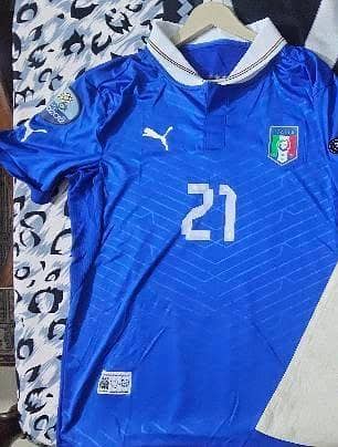 Italy 2012 Euro Cup Home Jersey – Pirlo#21 (Fan Version)