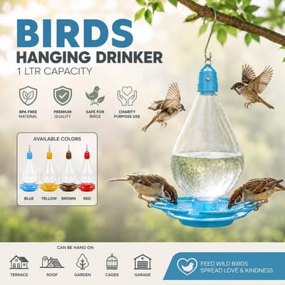 Outdoor Hanging Birds Drinke