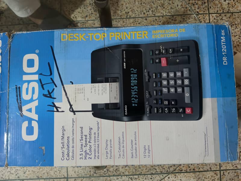 Casio printer calculator 1