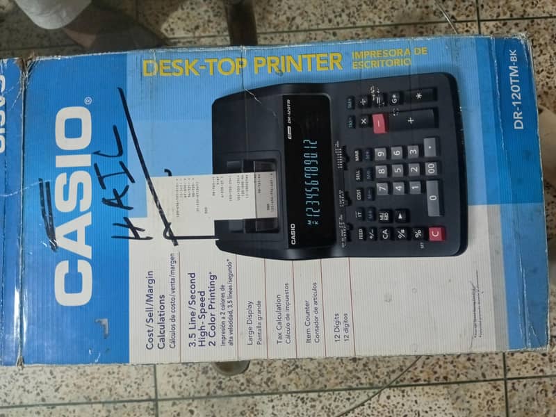 Casio printer calculator 5