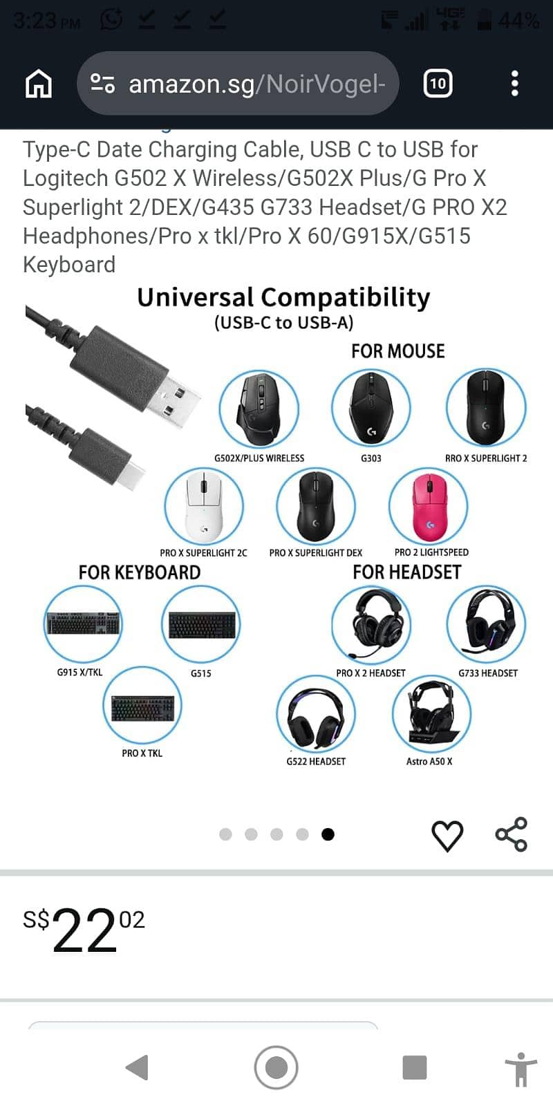 Logitech cable for all Logitech gadgets 0