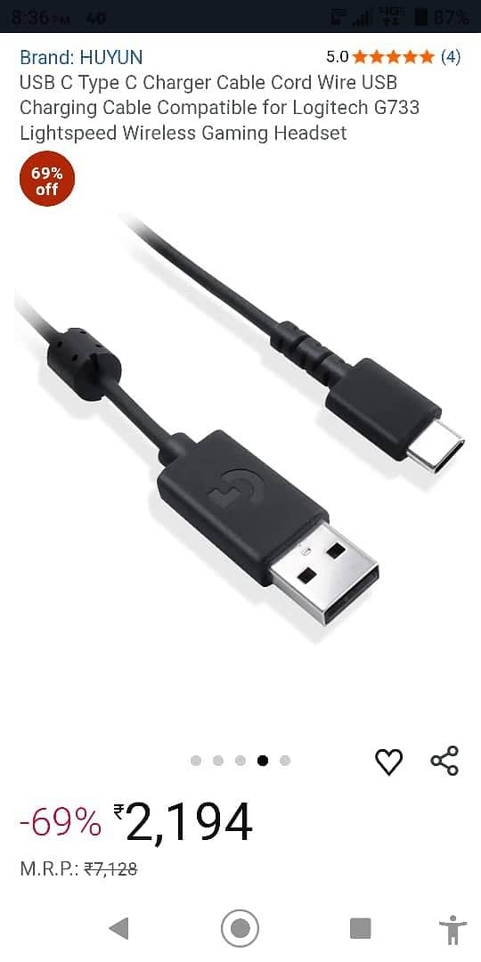 Logitech cable for all Logitech gadgets 8