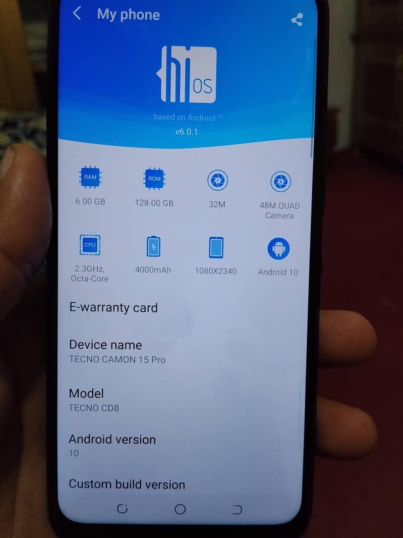 Tecno CAMON 15 Pro 8
