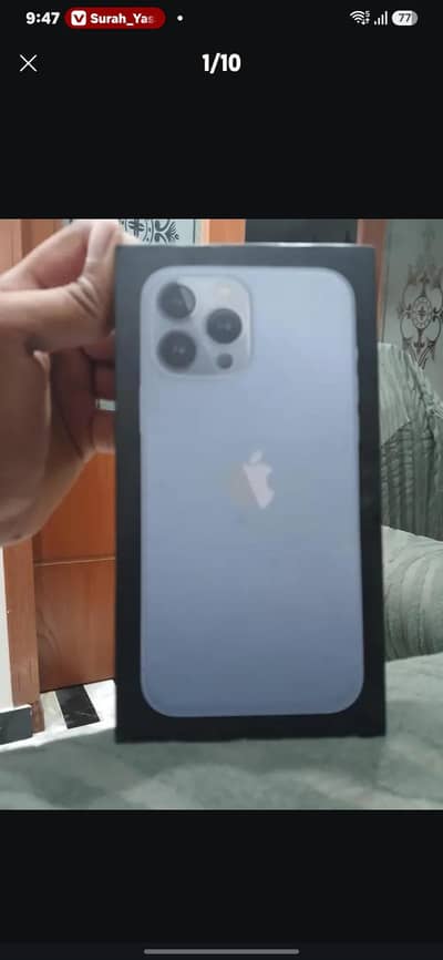 Apple iPhone 13 pro max pta aproved  face id isue bh 81 1268gb