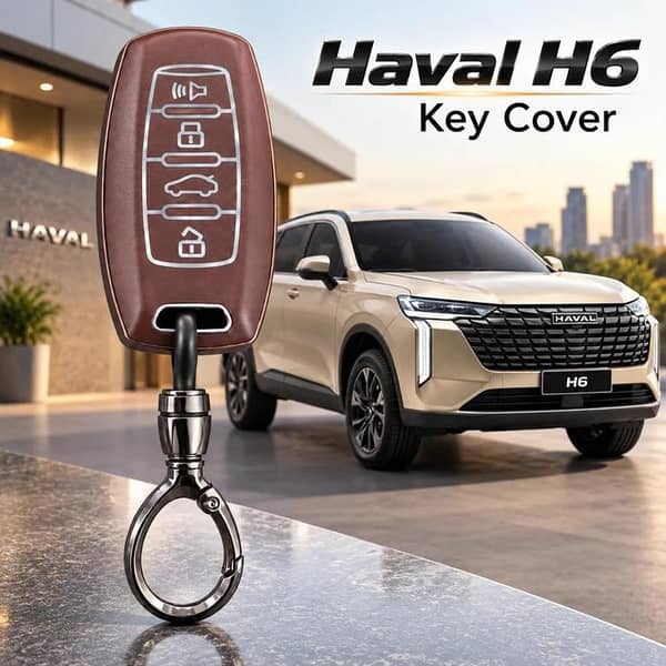 Haval H6 TPU Key Cover with Metal Keychain | Premium Key Protector Case