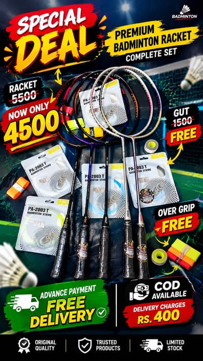 Hi qua Badminton racket 