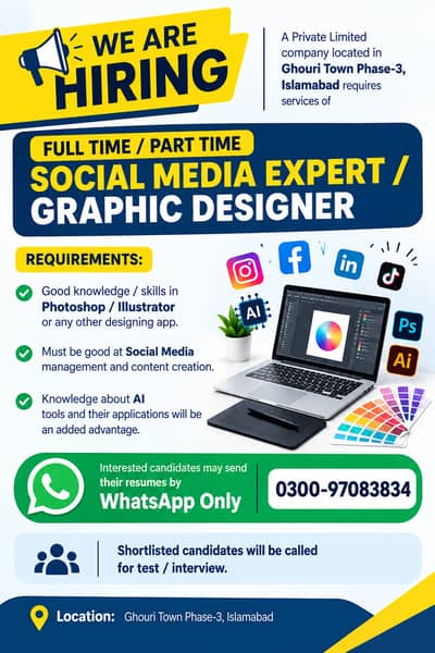 SOCIAL MEDIA EXPERT / GRAPHIC DESIGNER