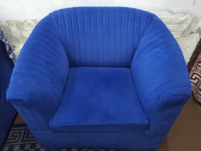 5 Seater Blue Sofa Set for Sale
