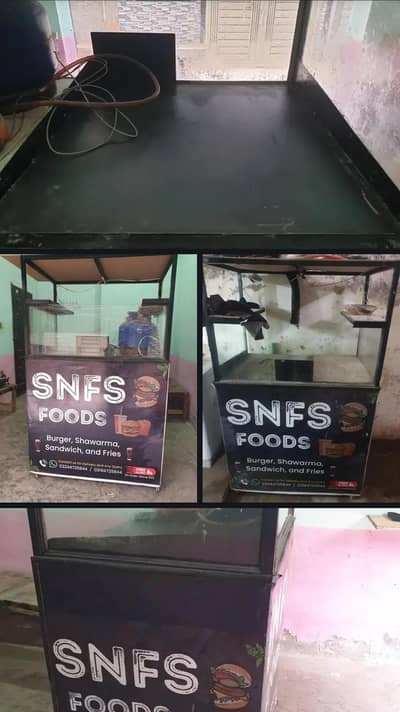 Burger Shawarma Counter urgent sale