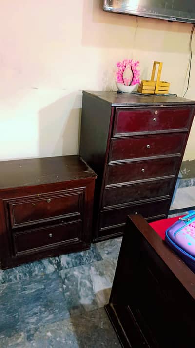 pure wooden bed set for slae