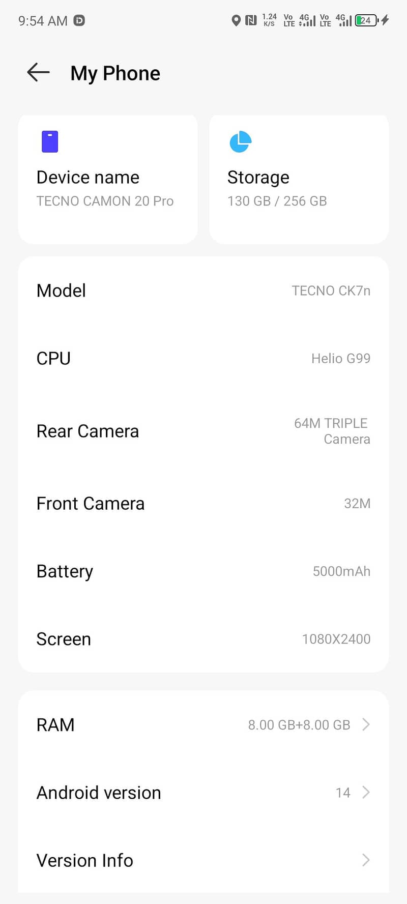 Tecno CAMON 20 Pro 3