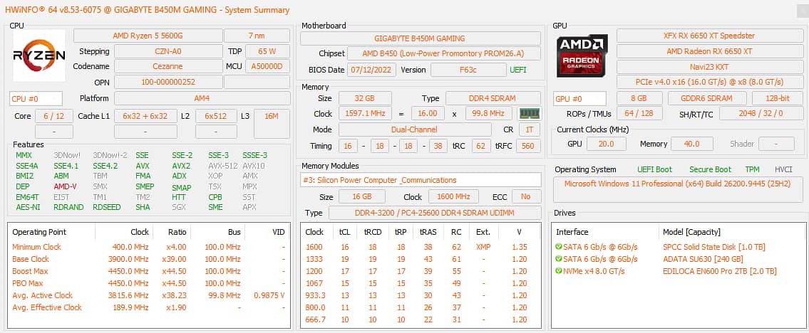 High-Performance Gaming & Editing PC | RX 6650 XT | 32GB RAM | 3.2TB 18