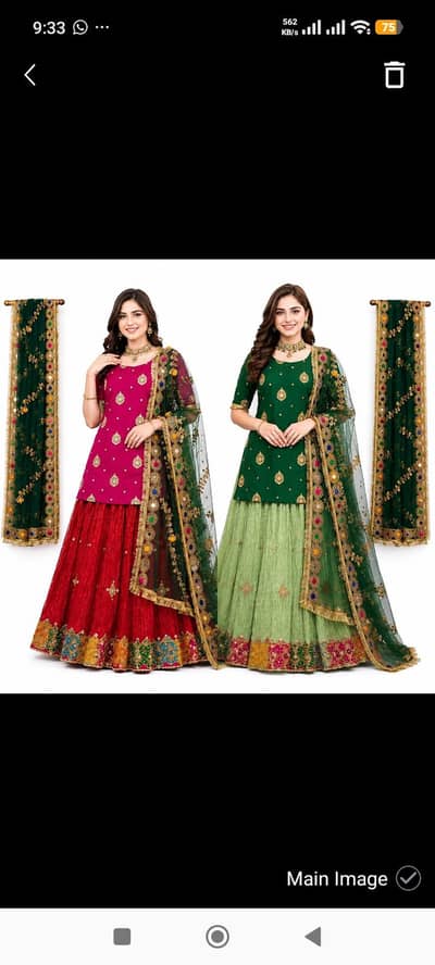 stitch lehenga pink choli with green lehenga beautiful ready to wear