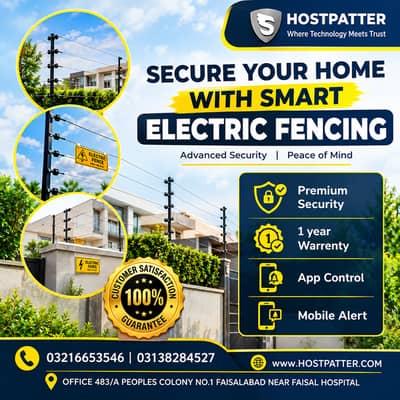 Electric Fence, Security Fence, Installation , Home & Factory Security