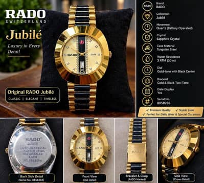 RADO Jubilé Sapphire Tungsten Steel Scratchproof
