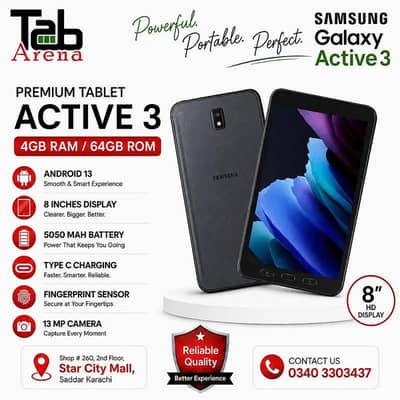 Samsung Galaxy Tab Active 3 | 4GB/64GB | Tab A7 Lite 3GB/32GB | Tablet