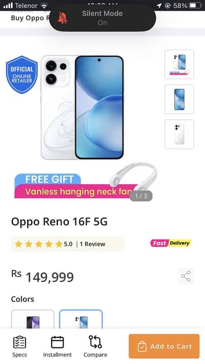 OPPO Reno 16F