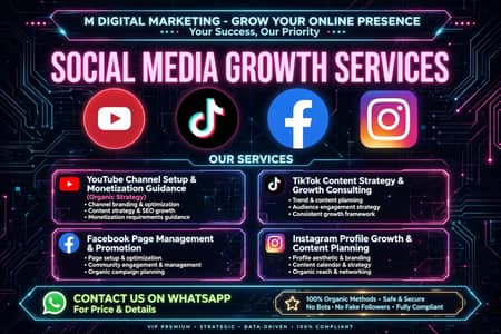 Social Media Marketing Services - YouTube TikTok Facebook Instagram