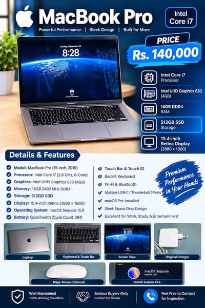 Mac Book Pro 2019 i7