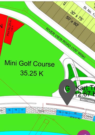 Marina Cimmercial Blvd Corner Back Open 6 Marla Pair Plots For Sale