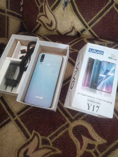 vivo y17 8 ram 256memory with box charger 03456213901