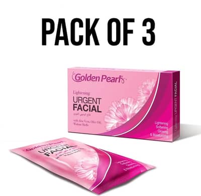 Golden Pearl Urgent Facial Pack of 3 Original