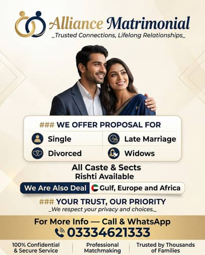 Trusted Marriage Bureau Pakistan | All Sects Rishta Available