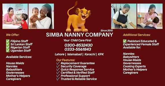 Babysitter,Maids,Nanny,Patient Care,housmaid Filipion/NigeriaAvaliable