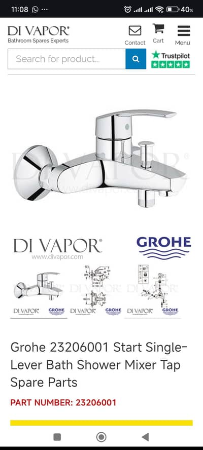 Grohe Bath mixer imported