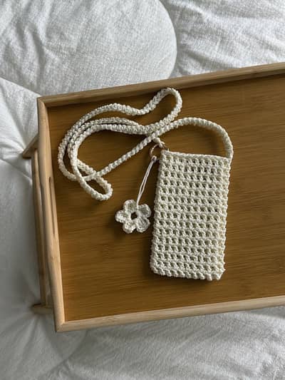 Crochet crossbody bag