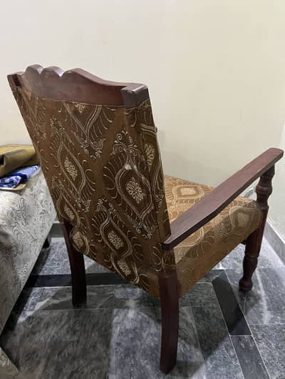 4 Piece Wooden Sofa Chairs / Wooden Arm Chairs