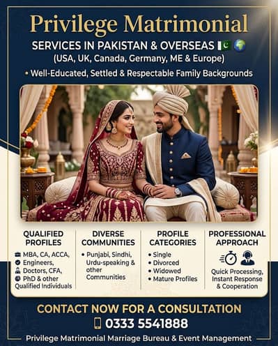 Rishta Services Trusted Marriage Bureau Pakistan | All Sects and Cast