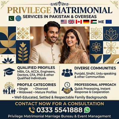 Verified Rishta Bureau | Single, Widow & Divorced Marriage Proposals
