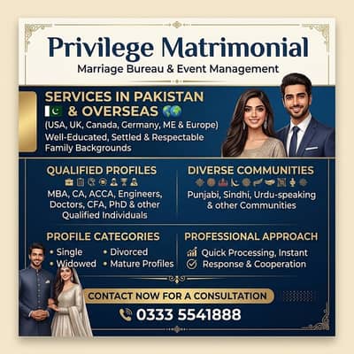 Verified Rishta Bureau | Single, Widow & Divorced Marriage Proposals