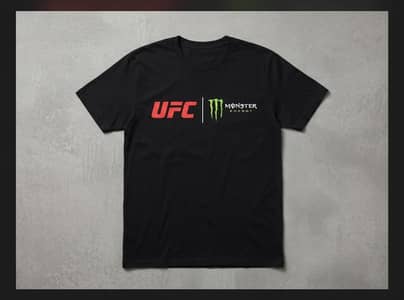Official UFC x Monster Energy Graphic T-Shirt (Black - Size XL