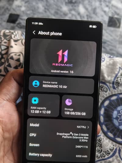 Zte nubia RedMagic 10 Air