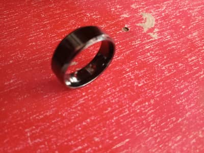 Men’s Stylish Black & Silver Ring – Premium Look