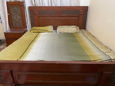 King size Gujrat made bed with mattress