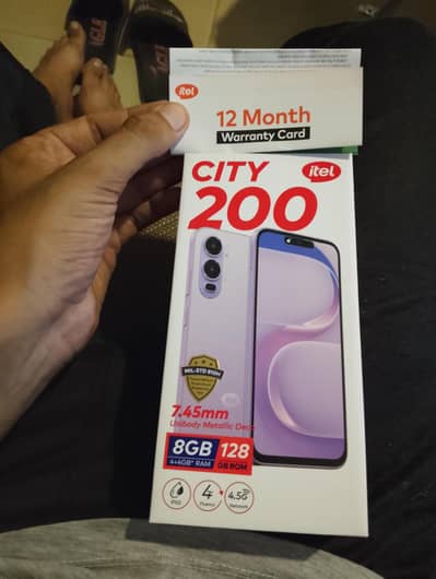 Itel City 200 I 4+4 GB I 128 GB I PTA I 12 MONTH WARRANTY I SILVER