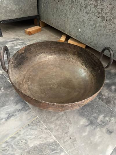 Heavy pure iron/ Loha Karahi 10KG
