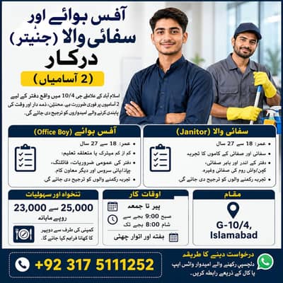 Office Boy & Janitor