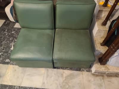 2 one seater sofas pair (together)