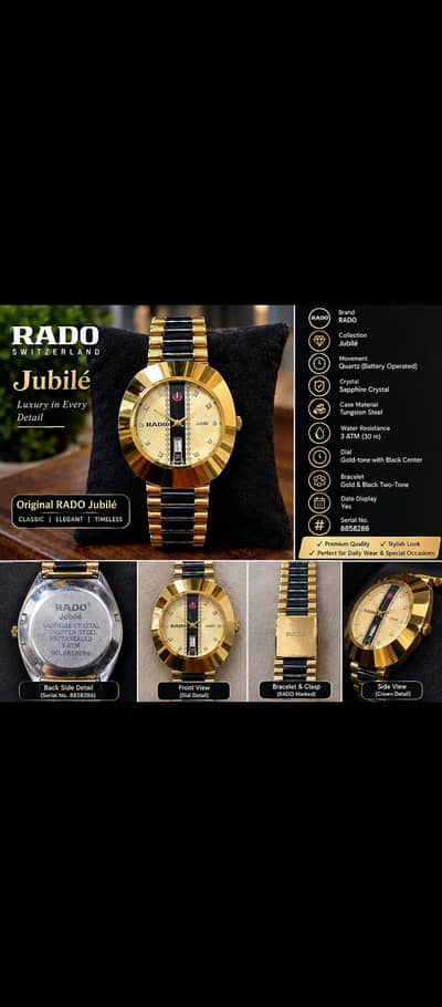 I want to sell this watch , and it is a men's watch this real rado