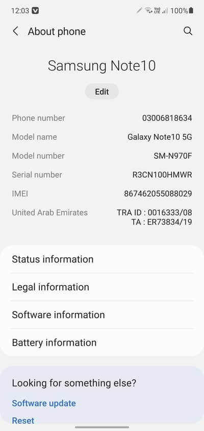 Samsung Mobile Note 10 5G