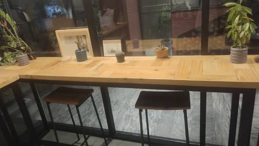 Bar counters and stools