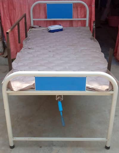 single medical bed with mattress