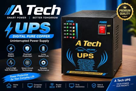 A Tech Digital UPS with Alaska Graphite Lead Acid Battery