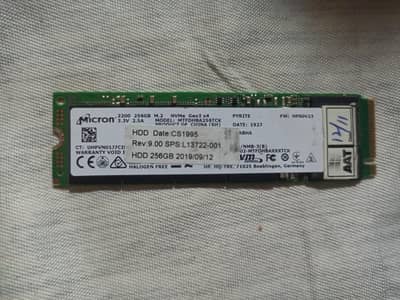 Micron 256GB M. 2 NVMe SSD | Gen3 x4 | 256GB
