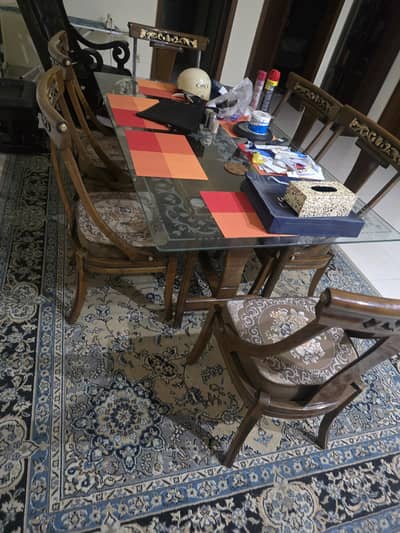dining table with 6 chairs