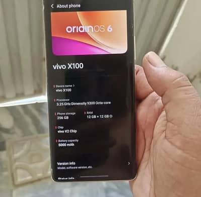 Vivo X100 12+12/256 only phone hi 10/9 hi exchange upmadel k Saath